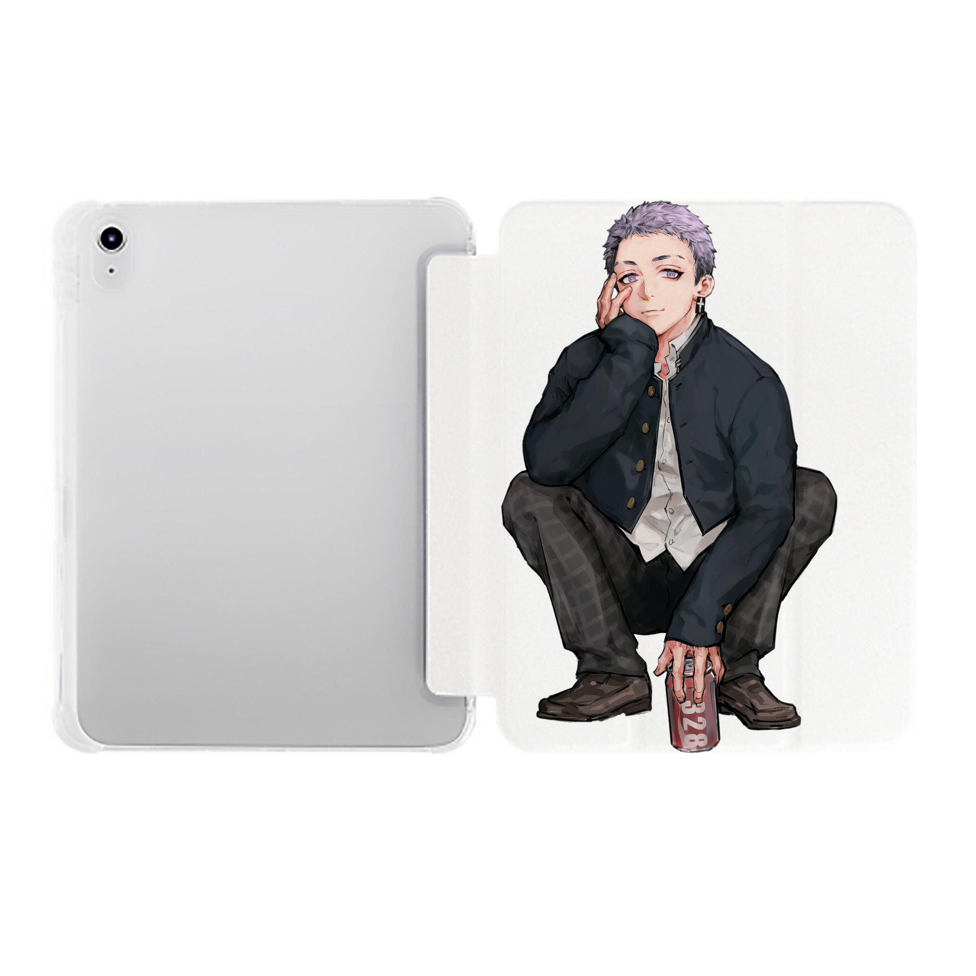 （画像用） 東京リベンジャーズ Tokyo Revengers IPad ケース ペン収納付き 三つ折りスタンド PUレザー×シリコン 対応機種9.5/10.5/10.9インチ